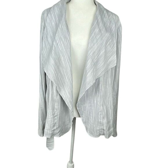 Lane Bryant Lightweight Striped Jacket Size 24 - Picture 5 of 14
